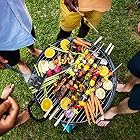 Tencoz Grillbesteck, BBQ Grillzubehör 20 Set, Barbecue Grillen Werkzeuge Koffer aus Edelstahl – Bild 6