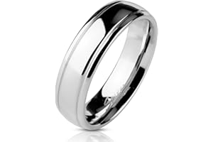 UrbanBijoux Bague Anneau Alliance de Mariage pour Homme Femme Acier Inoxydable