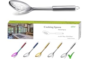 Berglander Slotted Spoon, Stainless Steel Slotted Cooking Spoon, Slotted Serving Spoon Lead free