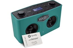 BoomBocs Internet Radio WiFi, Wireless Portable Bluetooth Speaker, Direct Streaming to Spotify, Deezer & Amazon Music - Green