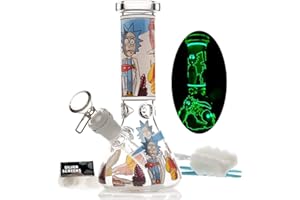 BONGBONGBONG Mimi Bong Glasbong Bong Pfeife Wasserbongs f¨¹r Raucherbong Sch¨¹ssel 14,5 mm H?he 16,5 cm 250 g Recycling Tornado Filter Glas Wasserbong Wasserbong Hookah ?l Rig Bongs einfach zu tragen