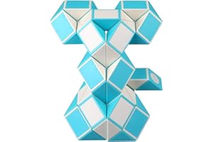 KidsPark Speed Snake, Twist Puzzle Toy 48 Parts Twisty Magic Ruler For Kids & Adults, Blue