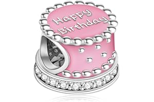 Doyafer 925 Sterling Silver Women'S Bracelet Necklace Charm Pendant Rose Blossoms Cat Butterflies Turtle Butterfly Mom Family Mom stethoscope Travel Safety Chain Clip Birthday Cake for Birthday Gift