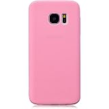 cuzz Cover per Samsung Galaxy S7 Edge+(1 pezzi proteggi schermo in vetro temperato) tinta unita premium flessibile silicone T