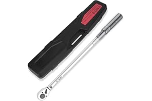 VANPO Chiave Dinamometrica 1/2",40-420 NM Chiave Dinamometrica, Precisione ±3% con Testa a Cricchetto Reversibile a 72 Denti con Clic per Auto, Camion, Moto