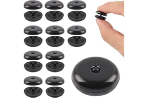 KALIONE Set di 10 fermi universali per cintura di sicurezza dell'auto, bottoni a scatto per cintura di sicurezza, per evitare che la fibbia della cintura di sicurezza scivoli giù dalla cintura (nero)