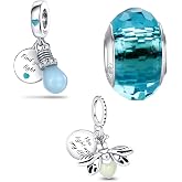 HappyStar 925 Sterling Silber Beads Charms abalorios para pulseras colgante combinado f&uuml;r pulsera mujer regalo para hermanas