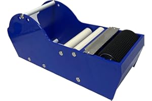 WELSTIK Manual Gummed Tape Dispenser, for Shipping, Carton and Box Sealing Plain & Reinforced Paper Tape up to 70mm Wide, Blue