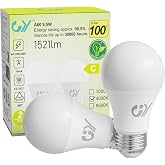 GY LED Bulb E27-9.5W Equivalent to 100W - 1521 Lumens, Neutral White Light 4000K, Non-Dimmable - A60 Spherical LED Bulbs Box