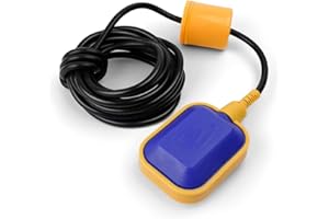Rectangular Float Switch, DEANKEJI 5M 250V 10A Water Level Sensor, Automatic Liquid Level Indicator, Good Insulation for Pool, Water Tank, Sump Pump