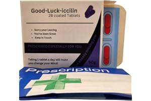 MR BUNDLES Funny Joke Pill Box Prank 'Good-Luck-ICCILIN'. Gift for Men, Women, her, Him Novelty Box April Fools Day Birthday Gifts for Men & Women Rude Presents for Boyfriend Dad Wife Friend Friends