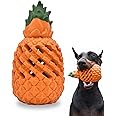 Pet-Fun Indestructible Dog Toys,Pineapple Dog Chew Toys,Interactive Dog Toys for Boredom,Natural Rubber Tough Dog Toys,Dog Teething Toys,Dog Toys for Large Dogs