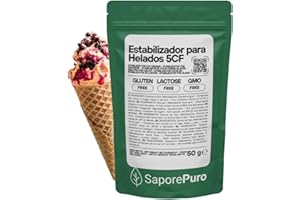 Saporepuro NEUTRO ESTABILIZANTE para helados y sorbetes 50 gr - con harina de tara y guar