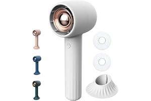 KENSUKA Ventilador de Mano HA1, Recargable, Portátil, con Aromaterapia, 3 Velocidades Ajustables, Ideal para Viajes, Maquillaje y Enfriamiento Personal al Aire Libre