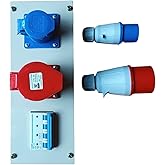 Industrial Plug & Socket Panel 32 A Three Phase - 2 Nos 16 A Single ...