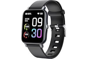 MicLee Damen Herren 1.69 Zoll Smartwatch Fitness Armband Fitness Tracker Schrittzähler Uhr Musiksteuerung Sportuhr Fitnessuhr Smart Watch Kompatibel IOS Android Wasserdicht IP68 Anruf SMS Beachten