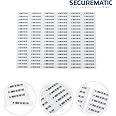 SECUREMATIC® 58khz AM Security Tag Soft Labels Compatible with 58khz Acousto-Magnetic EAS System (Mock Barcodes) 1080 Pcs