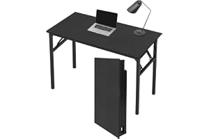 Folding Table for Small Spaces, Multi-Functional Portable Desk For Home, Office, Computer, Outdoor Camping, Garden, Picnic, Coffee, Bbq (Black, 80 * 40 * 75cm)