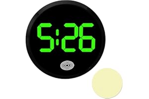 TAIMEIMAO Reloj para salpicadero de coche, reloj electrónico autoadhesivo para salpicadero, mini reloj digital para vehículos, camiones, autocaravanas y hogar