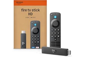 Amazon Fire TV Stick HD (newest gen), free & live TV, Alexa Voice Remote, powered by the TV, effortless setup