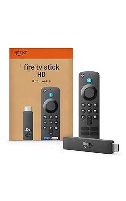 Amazon Fire TV Stick HD (newest gen), free & live TV, Alexa Voice Remote, powered by the TV,...