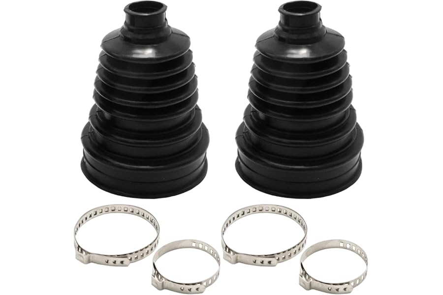 MospdyGear 2pcs CV Boots Universal Constant Velocity Joint Boot Set, Replacement CV Boots for Cars