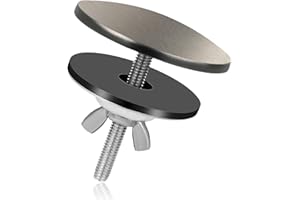 HXJFGDM Gunmetal Grey Stainless Steel Hole Cover for Sink & Tap | 5 cm Tap Hole Plug with Seal | Includes Tool-Free Installation (Set of 1)