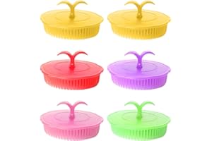 SLAXJNE 6 Spazzole Per Acconciatura, Spazzola Per Massaggio In Pelle Capelluta, Spazzola Per Capelli Per Gli Uomini, Spazzola Per Capelli Rotonda, Spazzola Districante Per Capelli