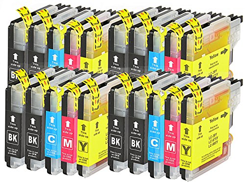 20 Druckerpatronen Tintenpatronen kompatibel für Brother LC-985 passt bei Brother DCP-J125 DCP-J315W DCP-J515W Brother MFC-J220 MFC-J265W MFC-J410 MFC-J415W MFC-J615W - 2