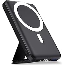 LL TRADER 006 Magnetic Chargeur Portable Magnétique Sans Fil 10000mah Batterie Externe Avec Cable Usb Usb C Compatible Avec Magsafe Exclusivement Pour Iphone 12 13 14 15 Serie Noir