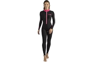 CRESSI Skin Fullsuit 1mm Tuta Donna Uomo Costume Intero Piscina Snorkeling Surf Apnea Subacquea Muta Neoprene Leggera Body Mare Sport Acquatici con Zip Frontale UV Protection
