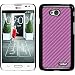 Produktbild PhoneNatic Case für LG L70 Hülle pink Carbonoptik Hard-case + 2 Schutzfolien