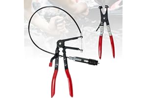 GIGTOOP Pince a Collier Durite 2 Pièces,Pince a Collier Durite, Pince Collier Echappement,Pince Durite Autoserrant Pince Flexible Auto pour Réparation de Voiture