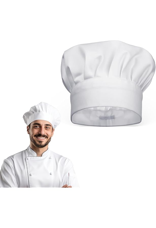 Toque De Cuisinier Unisexe En Coton - Pour Cuisine, Chef