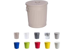 Home&Decorations vintage rubbish bin, waste basket, laundry basket, bucket with a lid, bin with carry handles