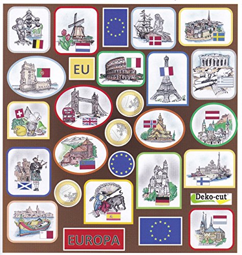 Deko-cut Geschenkkoffer – Bastelset – Europareise – - 6
