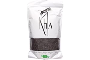 ‎KHLA Khla - Kampot Pfeffer Schwarz Bio 500g - Schwarzer Pfefferkörner Ganz Biologisch - Direkt vom Erzeuger - Schwarze Körner Ganze für Mühle - Herkunft Kambodscha