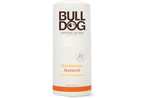 Bulldog Skincare Original Déodorant Bille pour Hommes, Citron Et Bergamote, Déodorant Naturel pour Homme, 75 ml
