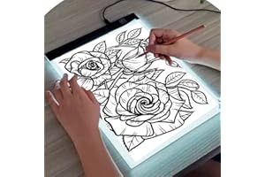 Tavolo Luminoso da Disegno STARLYF Glow Board, LED, Tavoletta Ultrasottile per Tracciare disegni, immagini, animazioni, immagini, fotografie, disegni e progetti di tatuaggi