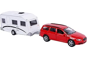 SPEELGOED Volvo Car et caravane - couleur aléatoire