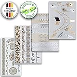 ABWECHSLUNG FÜR DEIN STYLING - Mit 34 wunderschönen und trendigen Motiven bist du für die unterschiedlichsten Anlässe gerüstet. Ob Armreifen, Ketten, Federn, Ornamente oder Pfauenfedern....bei den 4 Bögen ist für jede etwas dabei!