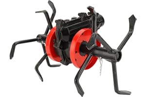 PYHODI Coltivatore da Giardino Elettrico Motozappa a 6 Artigli, Decespugliatore per Ruota per Allentare Il Terreno Testa della Ruota, Mini Motozappa Universale per Aratura Profonda