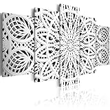 GESAMTFORMAT: ca. 200x100 cm (BxH) (40x60 40x80 40x100 40x80 40x60) - 5-teilig auf Premium Vlies Leinwand