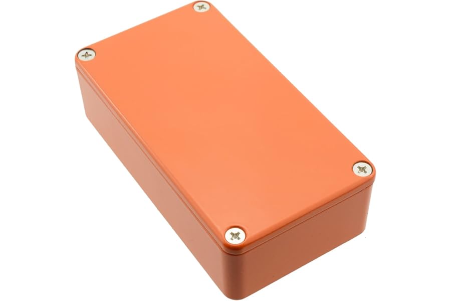 Hammond Orange Diecast Enclosure 112 x 60 x 31mm 1590BOR Electronic Project Box