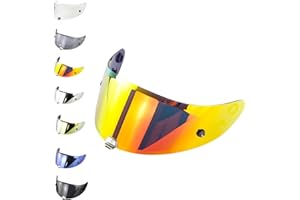 EvoParts Visor Hj-26 for Helmet Hjc Rpha 70 - Rpha 11 Pinlock Ready and Tear Off Ready (Red)