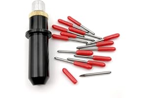 WOLOVO 15 cuchillas de corte de vinilo Mimaki de 45 grados + soporte de hoja Mimaki