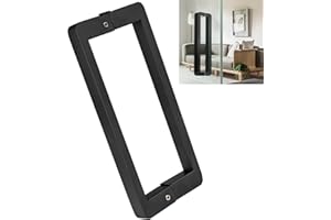 Cokritsm Black Stainless Steel Shower Door Handle145mm Hole to Hole Center, Parts Replacement for Shower Enclosure Sliding Door, Door Handle Shower Screen Handle