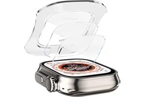 Diruite 3-Sztuki Ochraniacz Ekranu do Apple Watch Ultra 49mm Case,Ultracienki HD Szkło Hartowane Folia Ochronna do Apple Watch Ultra 49mm [Anti-scratch,Bez Bąbelków]