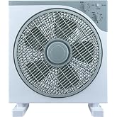 Gen&eacute;rico Box Fan 50W with Timer 120 Min, 3 Speeds, 30 cm, 5 Blades, Circulation 360&deg;, Carrying Handle &ndash; Grey/Blue