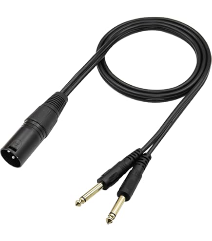 Splitter Audio Professionnel Câble Splitter SiYear XLR Mâle Vers Double Jack 6.35mm - Conversion Audio Professionnelle 3m Pour Studio Studio Enregistrement